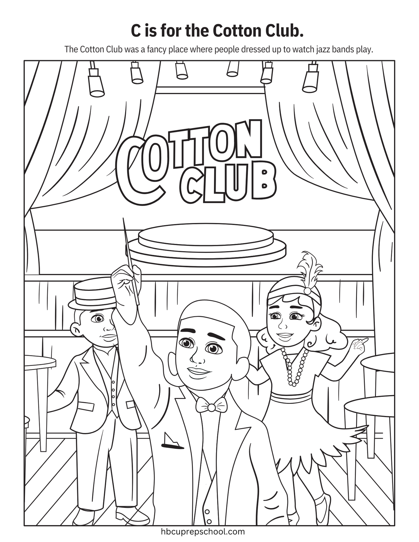 The ABCs of the Harlem Renaissance Coloring Book Sampler (Free Download)