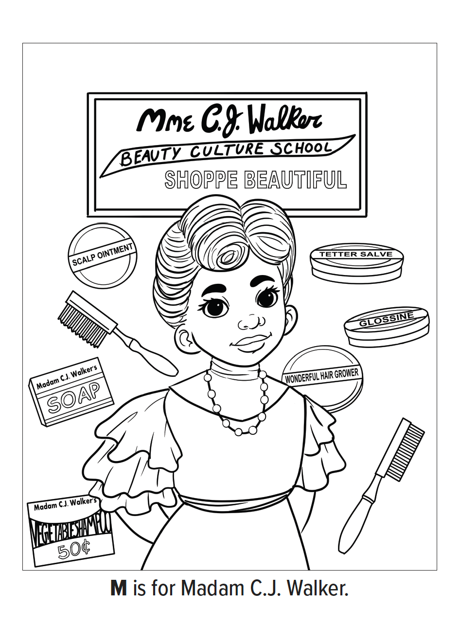 The ABCs of Black Wall Street Coloring Book