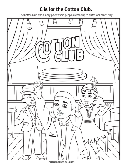 The ABCs of the Harlem Renaissance Coloring Book Sampler (Free Download)