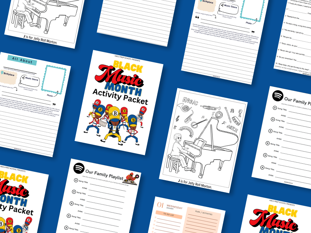 Black Music Month Activity Packet (FREE DOWNLOAD)