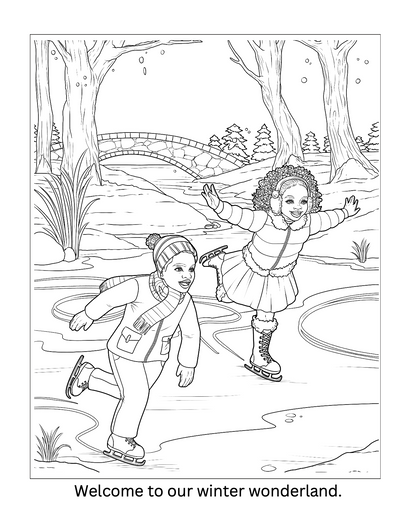 Let it Snow: A Christmas Kwanzaa Coloring Book