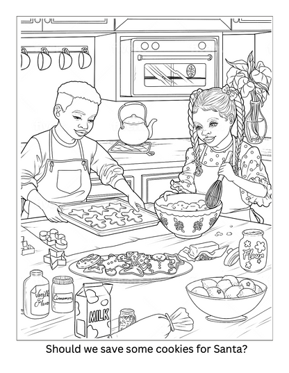 Let it Snow: A Christmas Kwanzaa Coloring Book