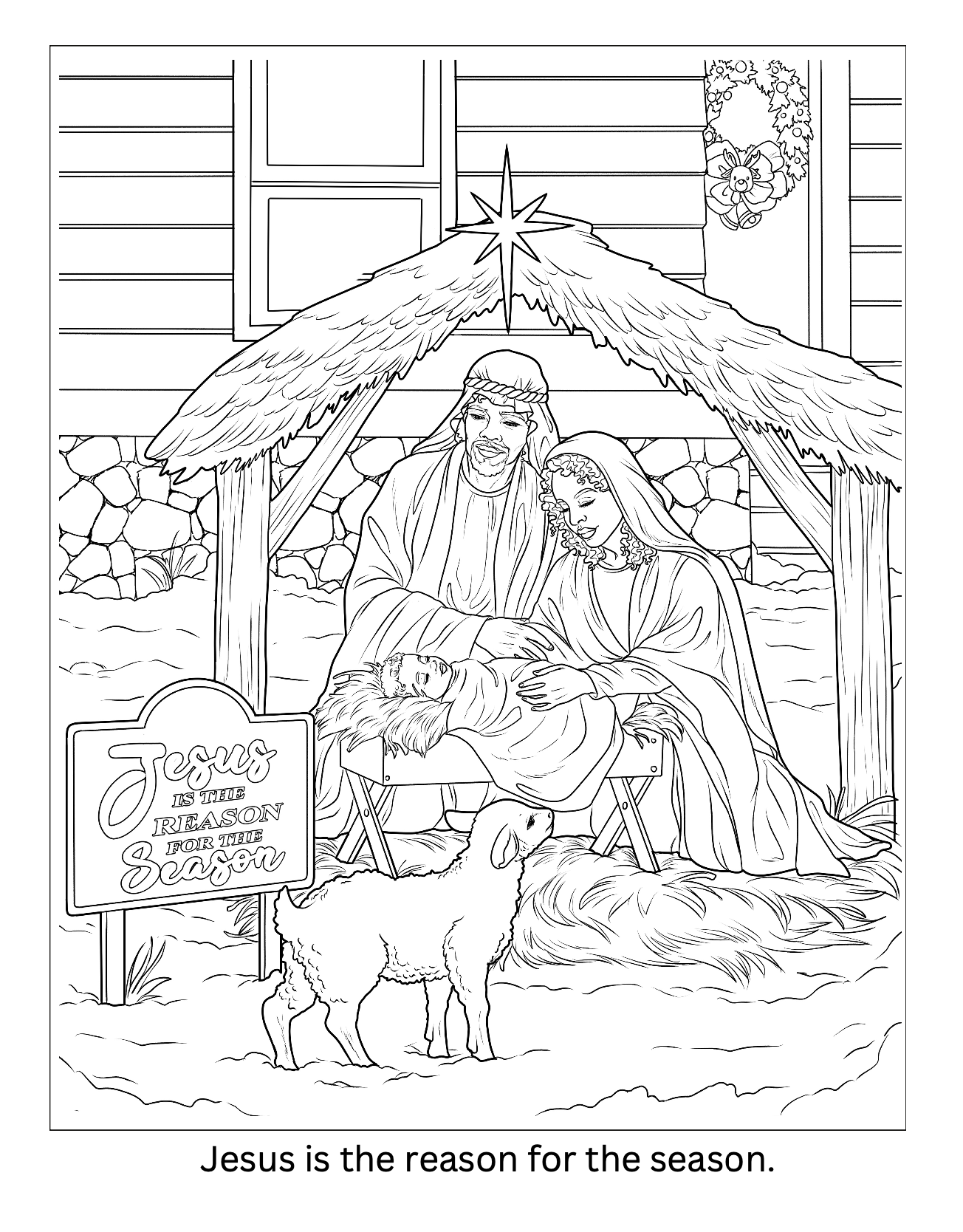 Let it Snow: A Christmas Kwanzaa Coloring Book