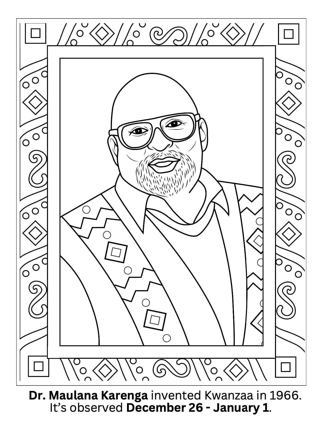 Let it Snow: A Christmas Kwanzaa Coloring Book