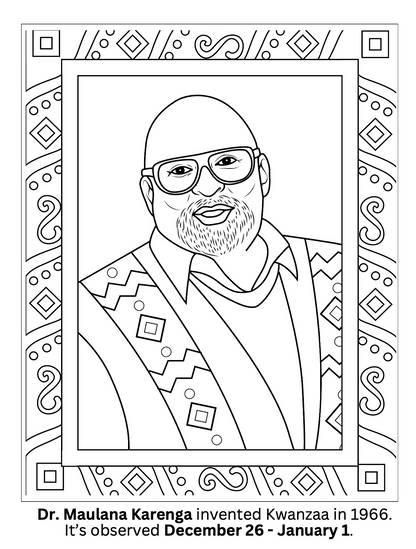 Let it Snow: A Christmas Kwanzaa Coloring Book