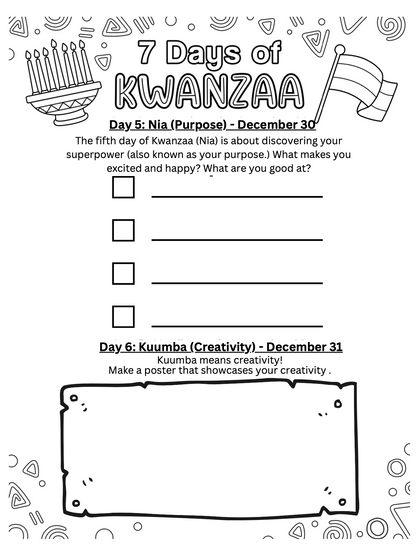 Let it Snow: A Christmas Kwanzaa Coloring Book