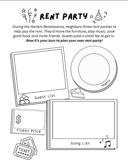 The ABCs of the Harlem Renaissance Coloring Book