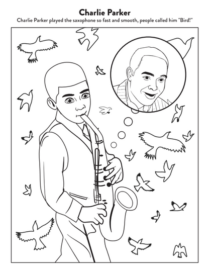 The ABCs of the Harlem Renaissance Coloring Book